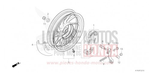 ROUE ARRIERE FSH125M de 2021